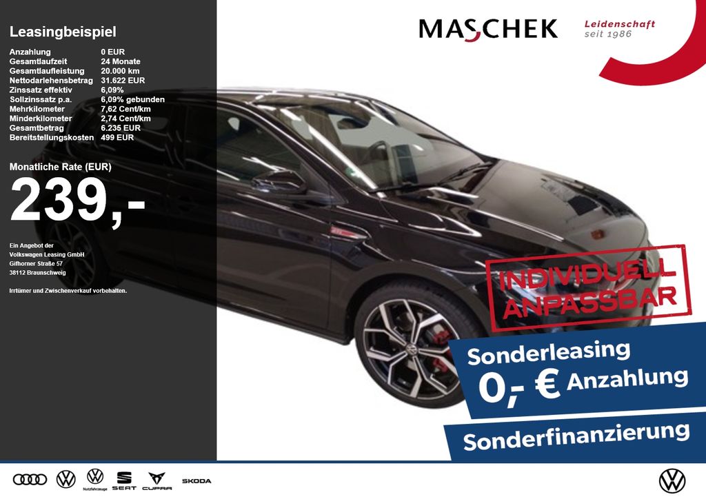 Volkswagen Polo GTI Sonderleasing! Panorama Anschlussg 18Zo