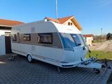 Hobby 540 KMFe De Luxe, Mover, Markise, Fahrradständer - Wohnwagen Mover