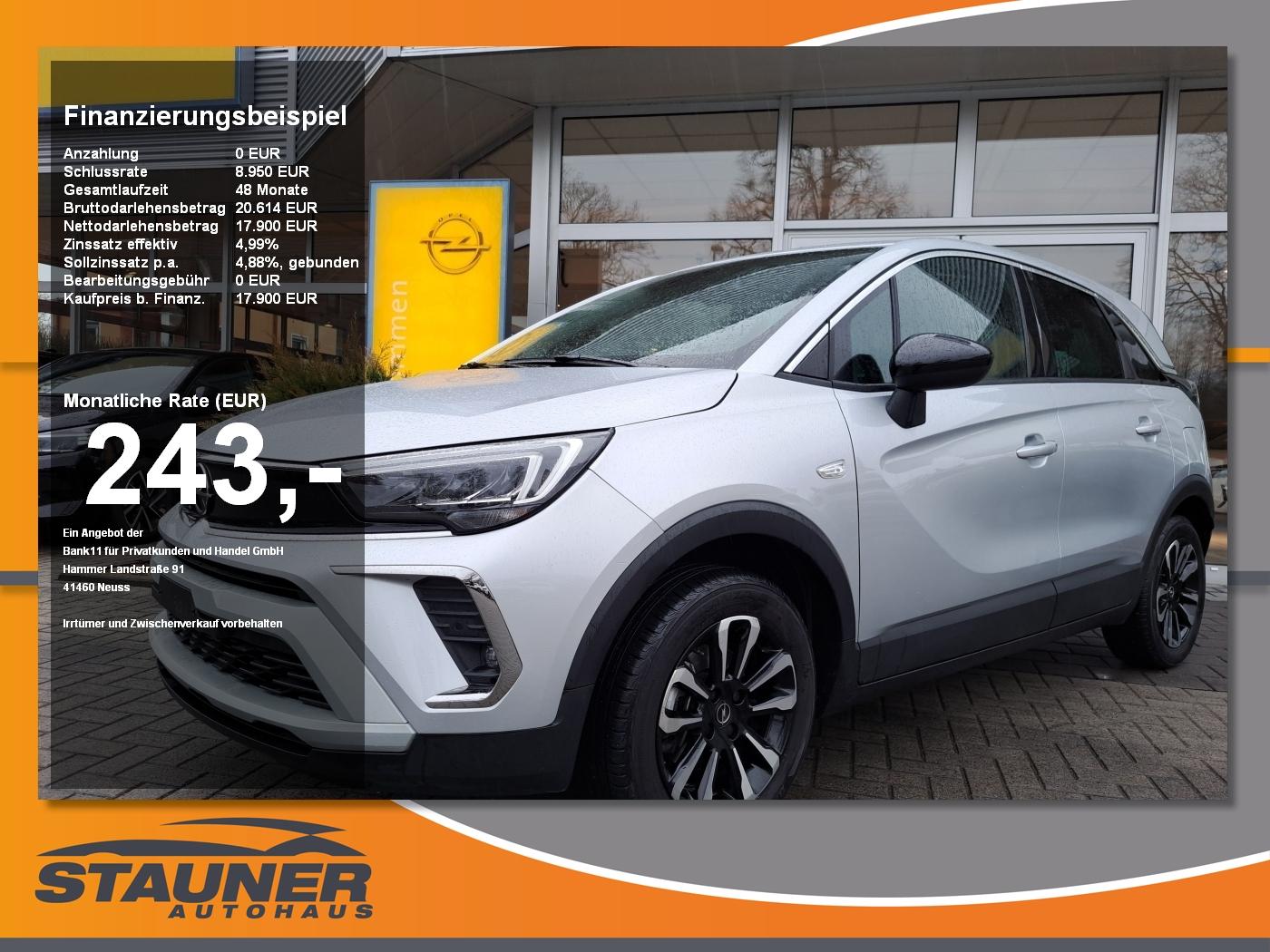 Opel Crossland 1.2 Turbo Elegance Paket Navi Kamera P