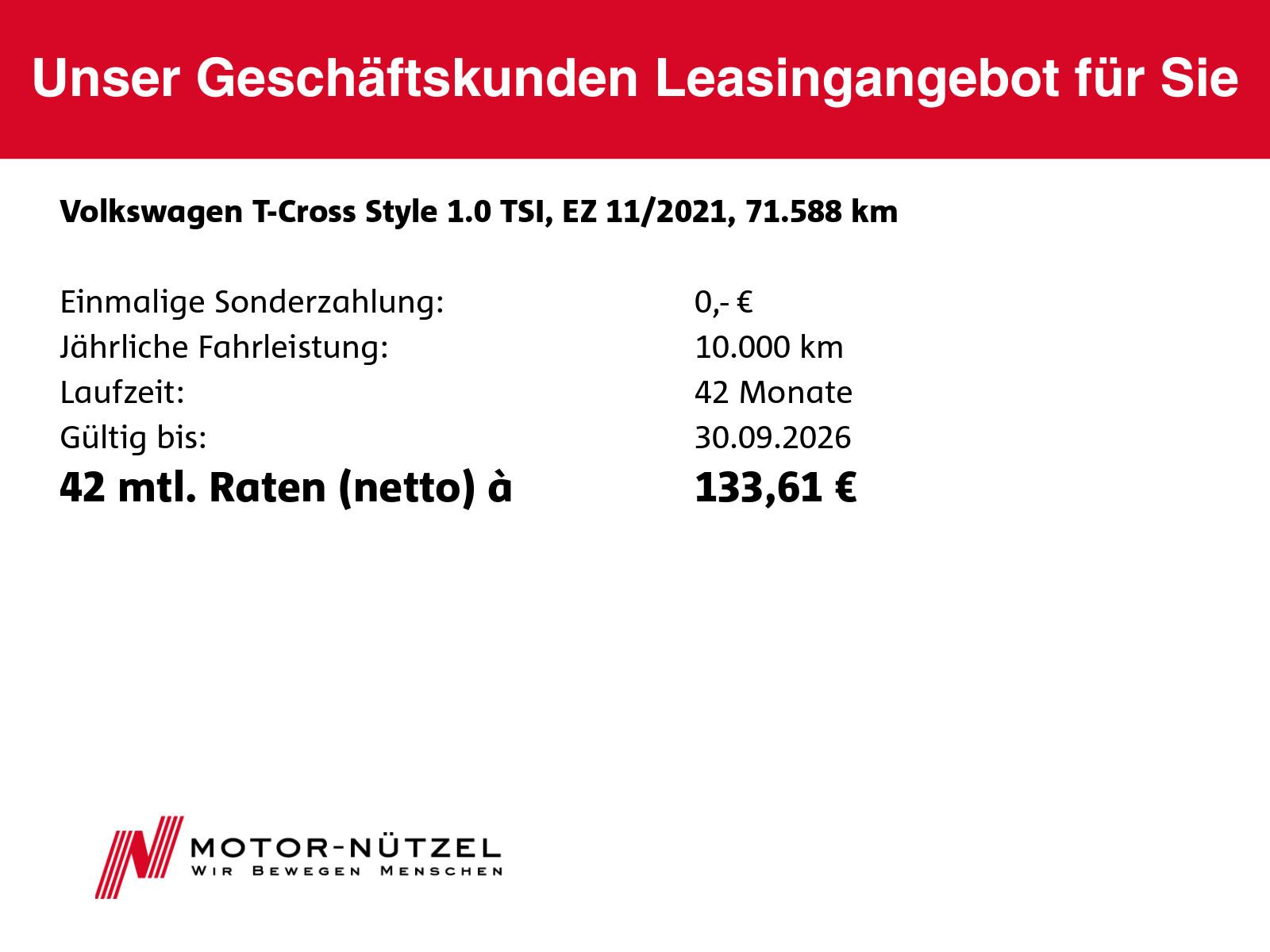 Volkswagen T-Cross 1.0 TSI STYLE LED+NAV+APP+ACC+SHZ+AHK+RF, миниатюра 19
