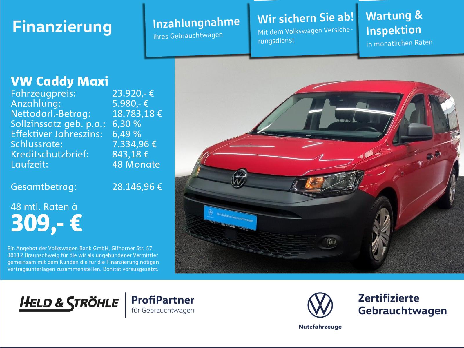 Volkswagen Caddy Maxi 2.0 TDI 7SITZE ACC NAVI R-KAM PDC SHZ