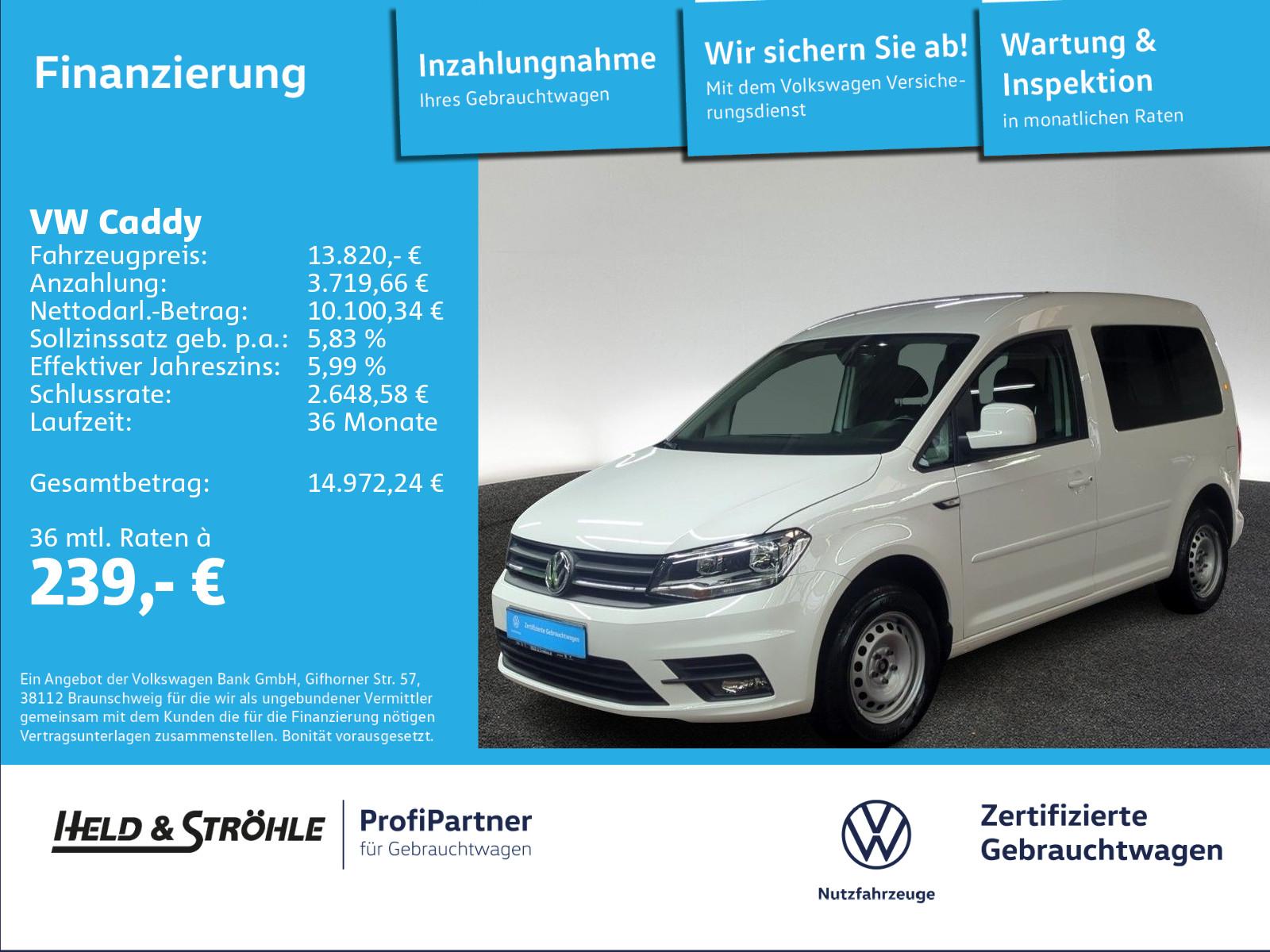 Volkswagen Caddy 1.0 TSI KASTEN NAVI PDC CLIMATRONIC HFT