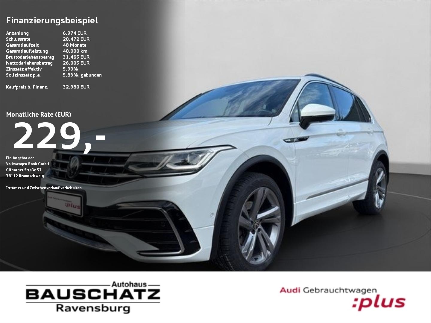 Volkswagen Tiguan 2.0 TDI R-Line *LEDER*AHK*STHZG*PANO*NAVI