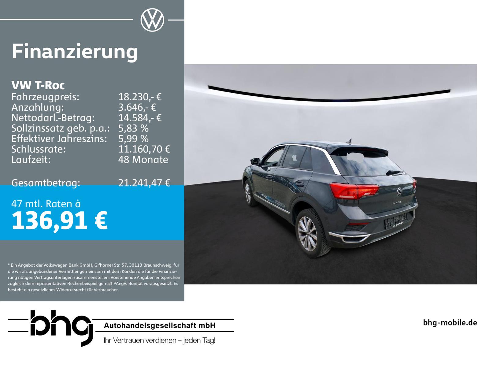 Volkswagen T-Roc 1.0 TSI OPF Style