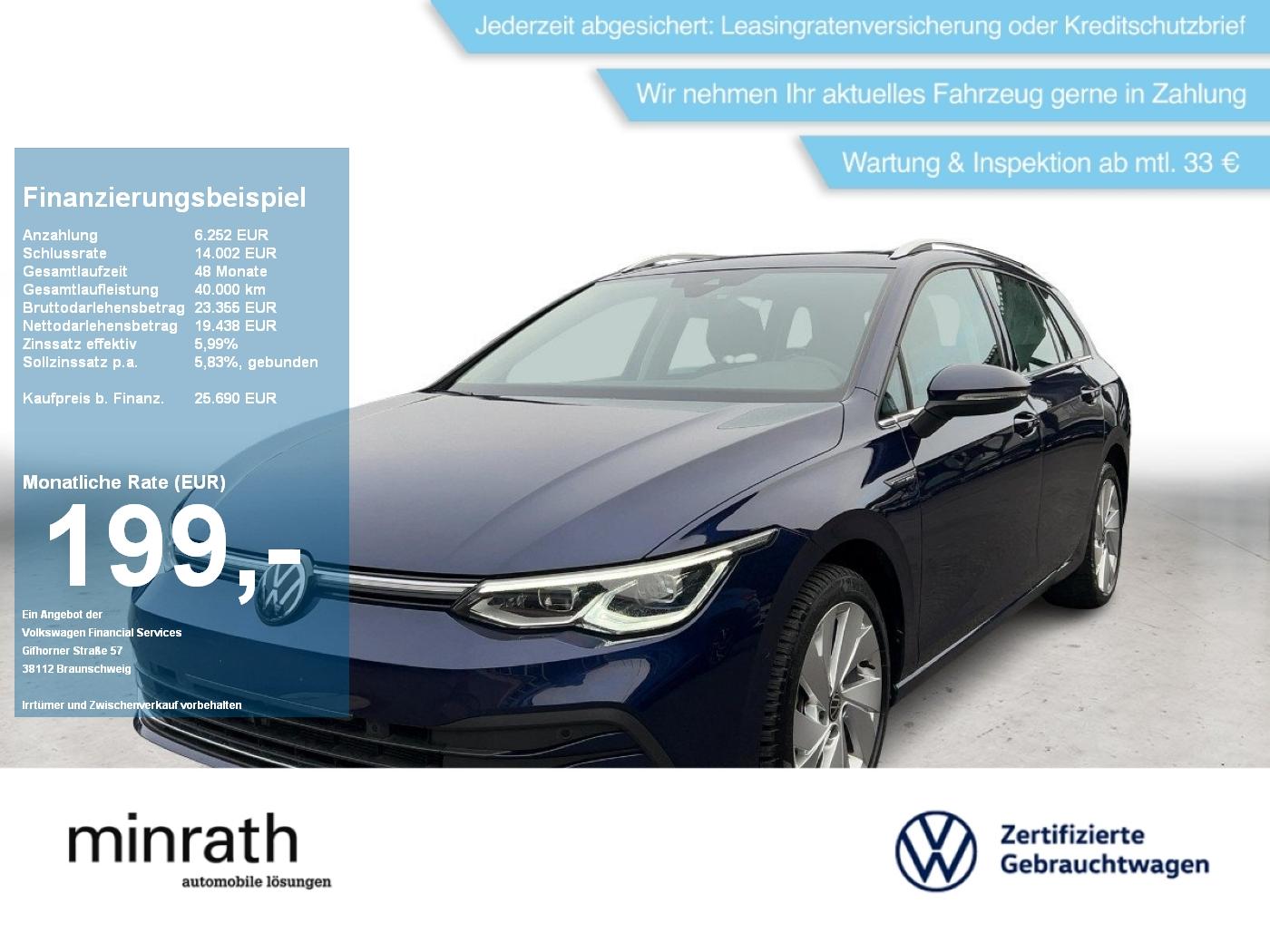 Volkswagen Golf VIII Variant Style 1.5 eTSI DSG APP+PANO+AC