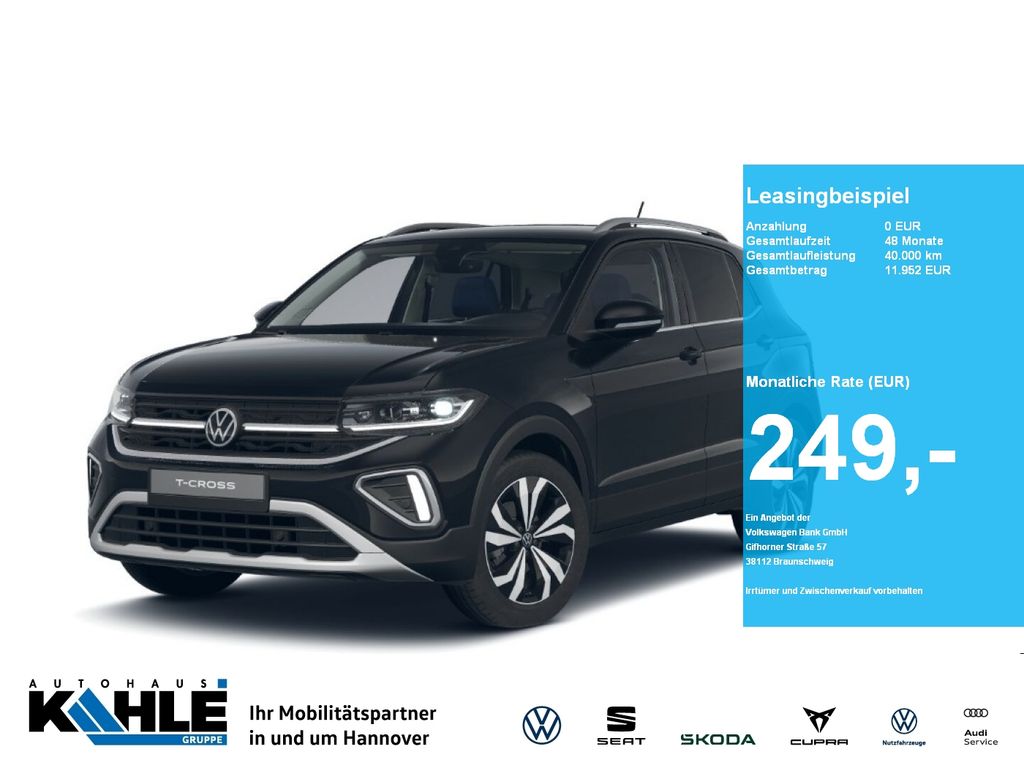 T-Cross Style 1.0 l TSI DSG Black RFK AHK GJR