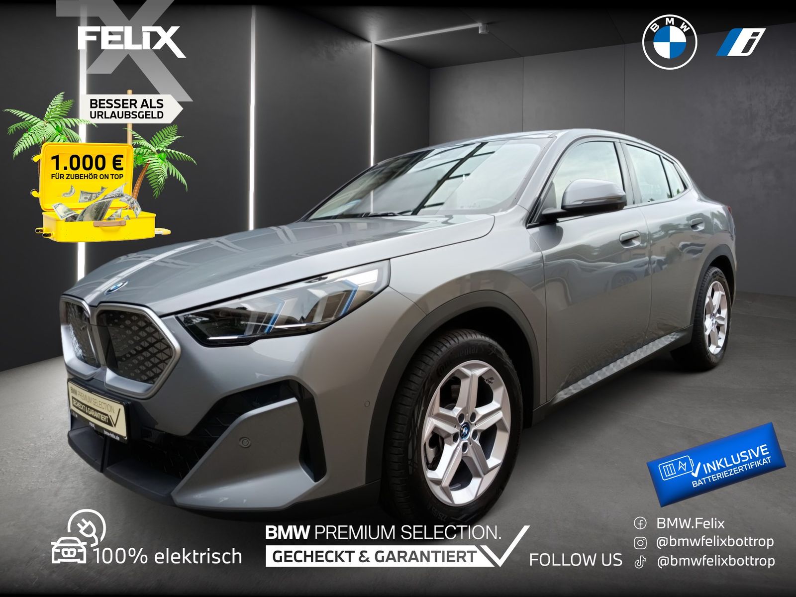 BMW iX2 30xDrive+LIVE COCKPIT PRO+ICONIC GLOW+HEAD U
