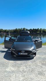 Hyundai i30 1,5  48V FASTBACK  T-GDI N-LINE 7-DCT P-DACH - mit Hybrid-Antrieb: Coupe, Grün