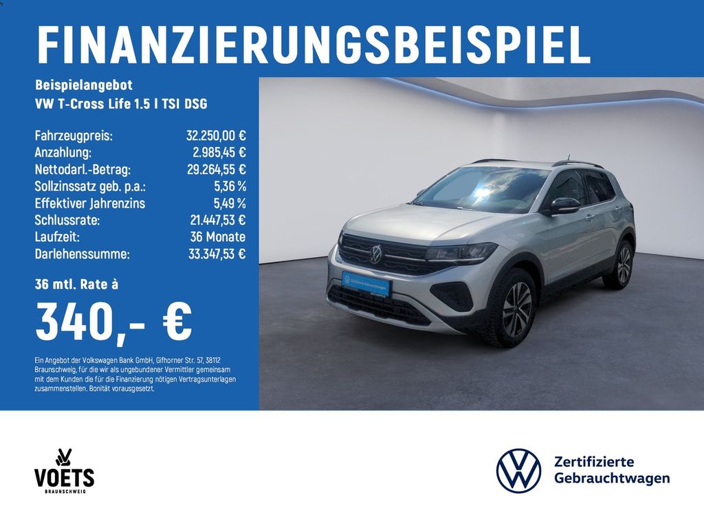 T-Cross Life 1.5 l TSI DSG TRAVELASSIST+KEYLESS