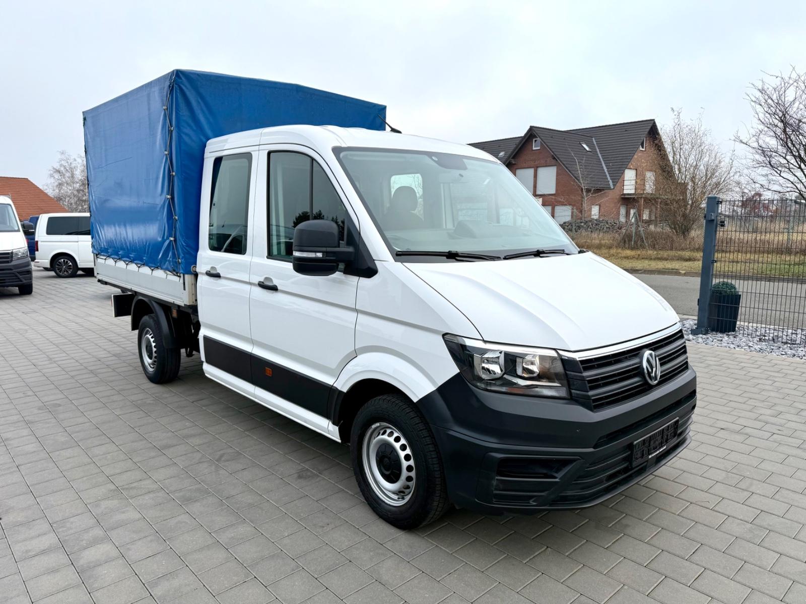 Volkswagen Crafter Pritsche 35 Doka mittel Plane Klima