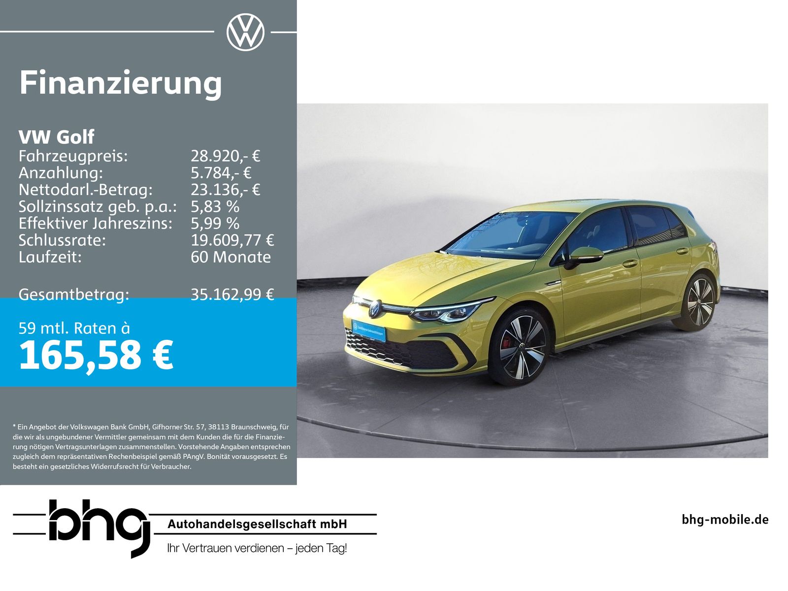 Volkswagen Golf 2.0 TDI SCR DSG GTD