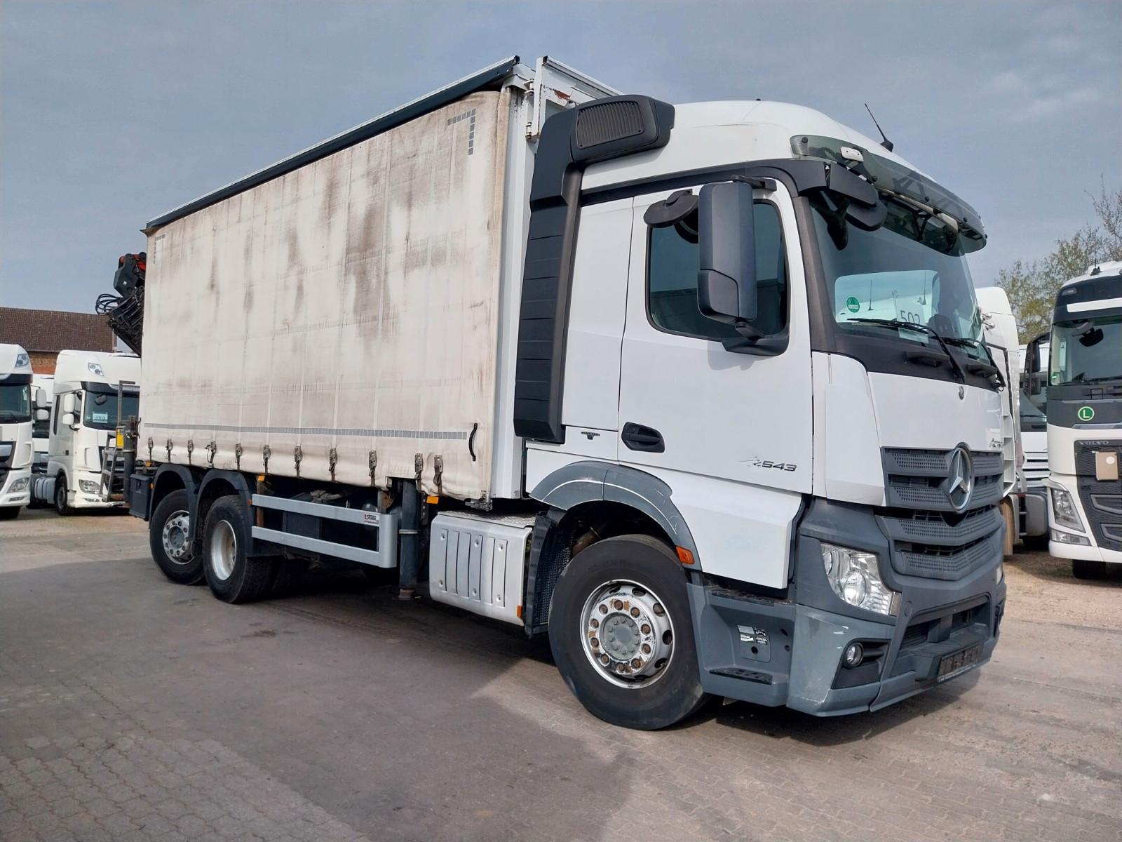 Mercedes-Benz Actros 2543, Plane & Spriegel, Palfinger Kran