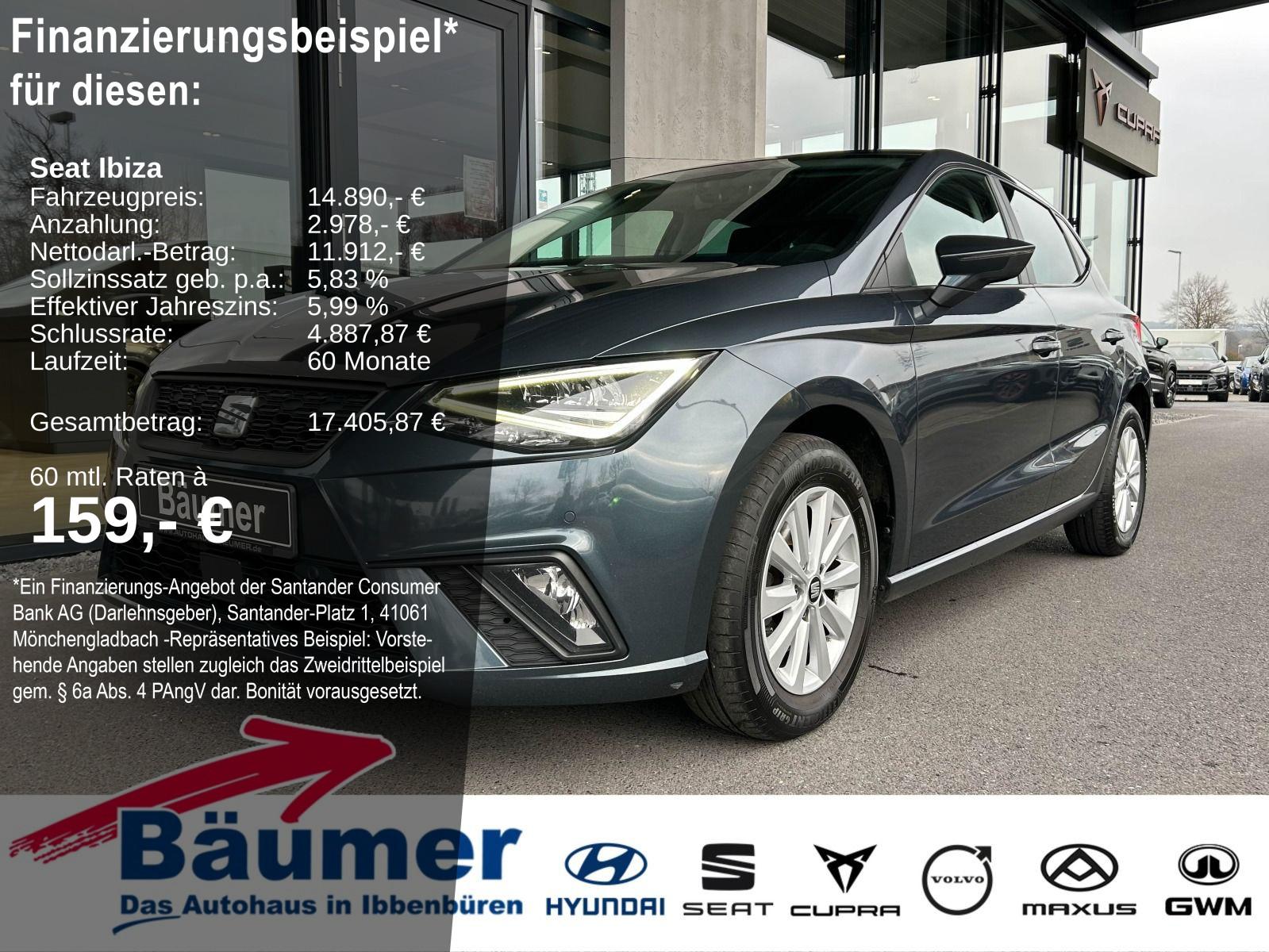 Seat Ibiza Style BEATS 1.0 TSI 6-Gang +CAM +LED