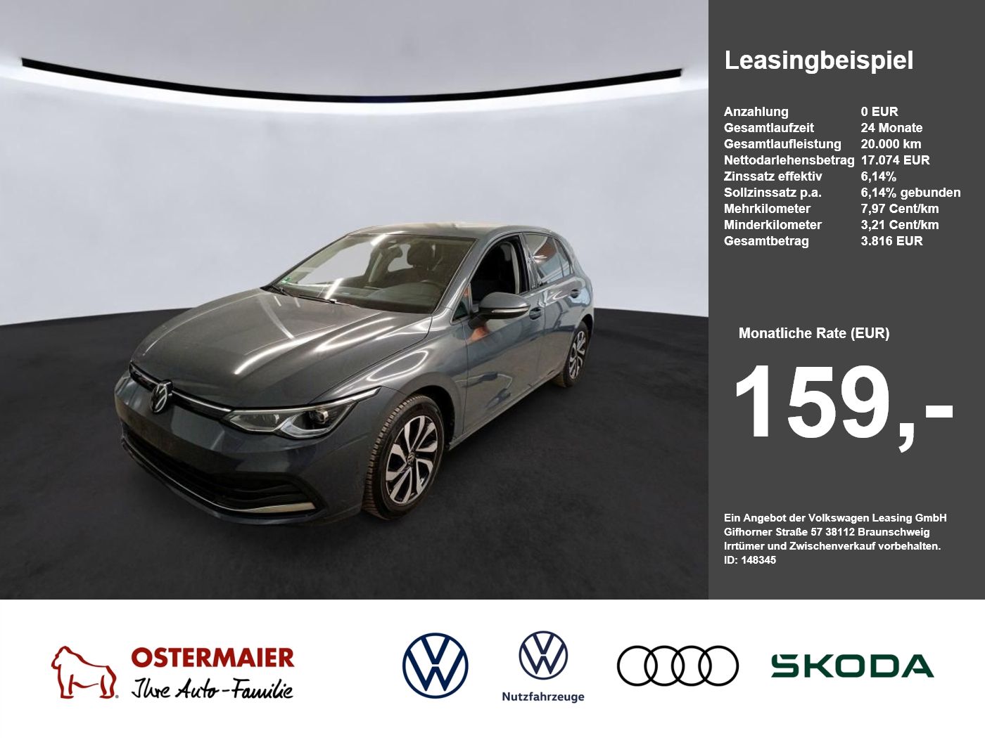 Volkswagen Golf VIII ACTIVE 1.5TSI 150PS ACC.5J-G.STHZG.NAV