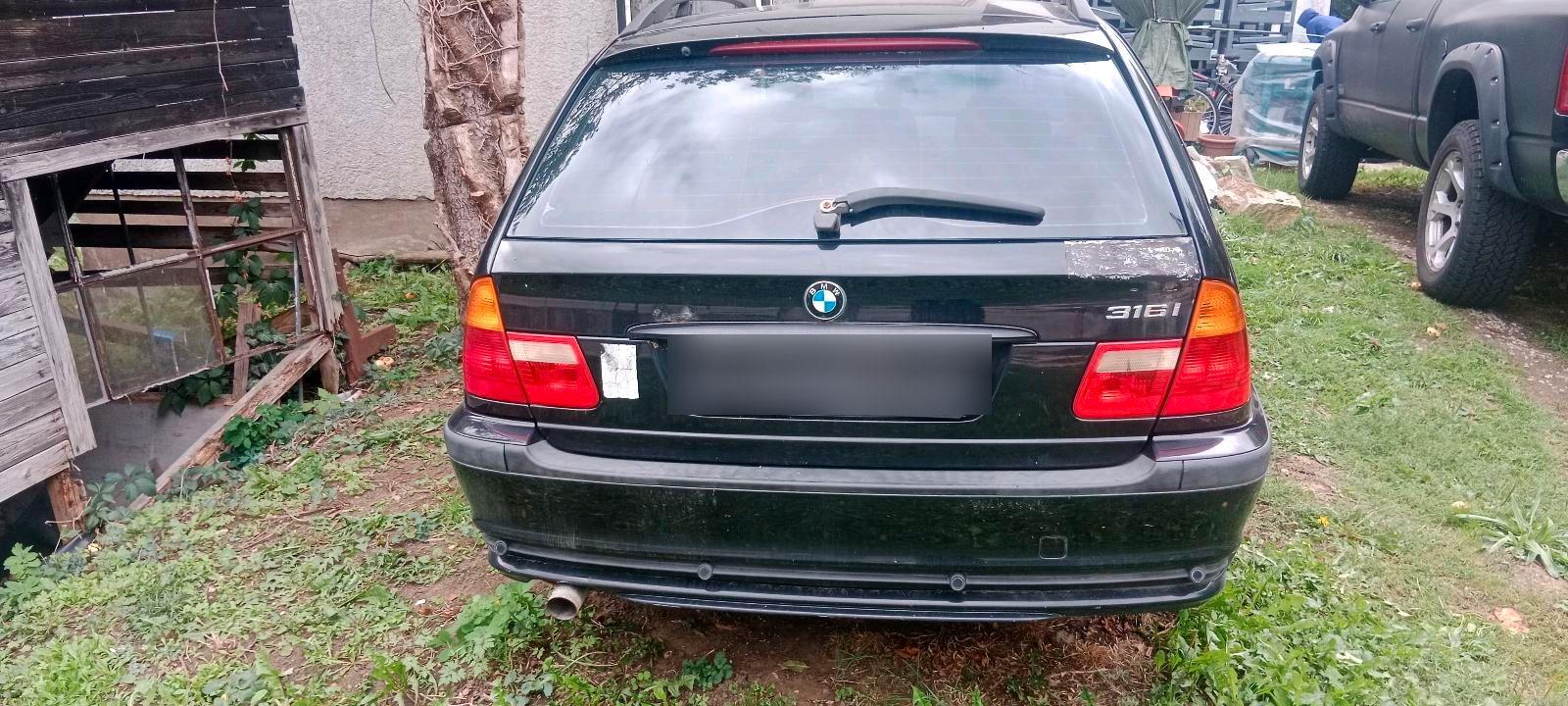 BMW 316 2004 — engine 113 HP (83kW)