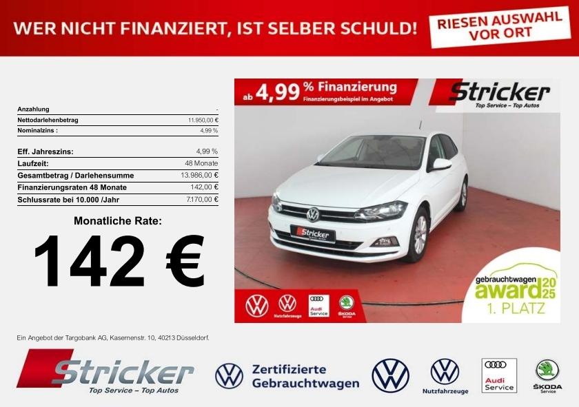 Volkswagen Polo Highline 1.0 TSI 142,-ohne Anzahlung Sitzhe