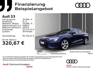 Audi Leasingangebot: Audi S3 Lim. *MATRIX*B&O*NAV+*Opt.-Schwarz+*R-CAM*