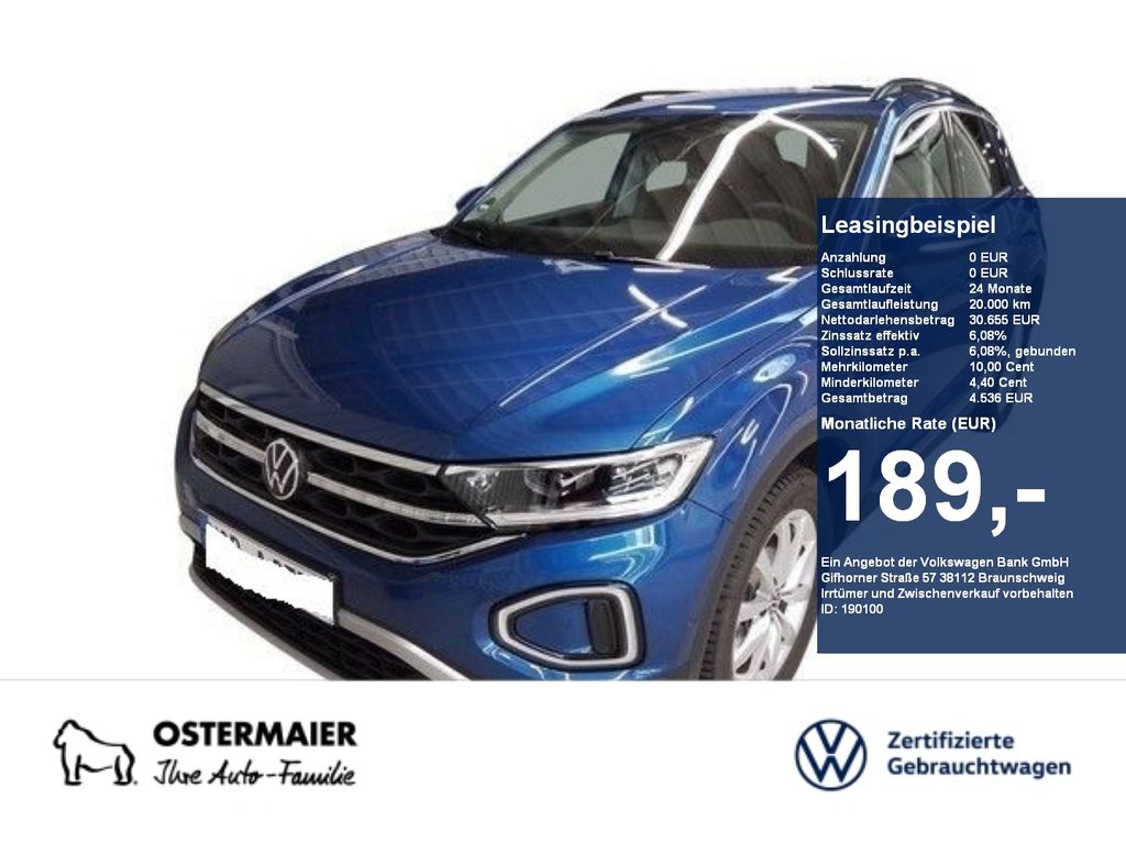 Volkswagen T-Roc STYLE 1.5TSI 150PS DSG ACC.5J-G.AHK.KAMERA
