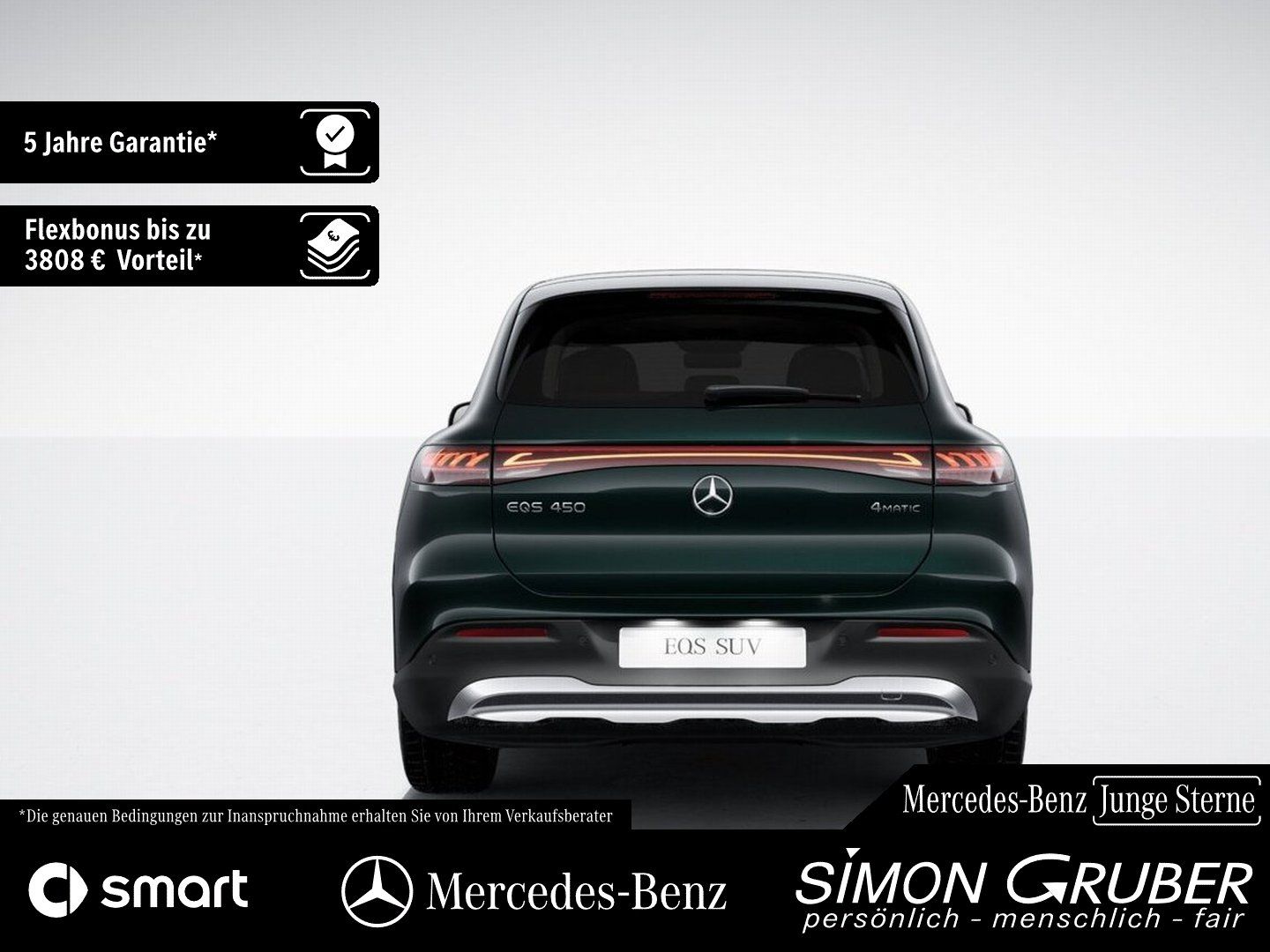 Fahrzeugabbildung Mercedes-Benz EQS 450 4M SUV Pano Burm Sitzklima Massage 7Sitz