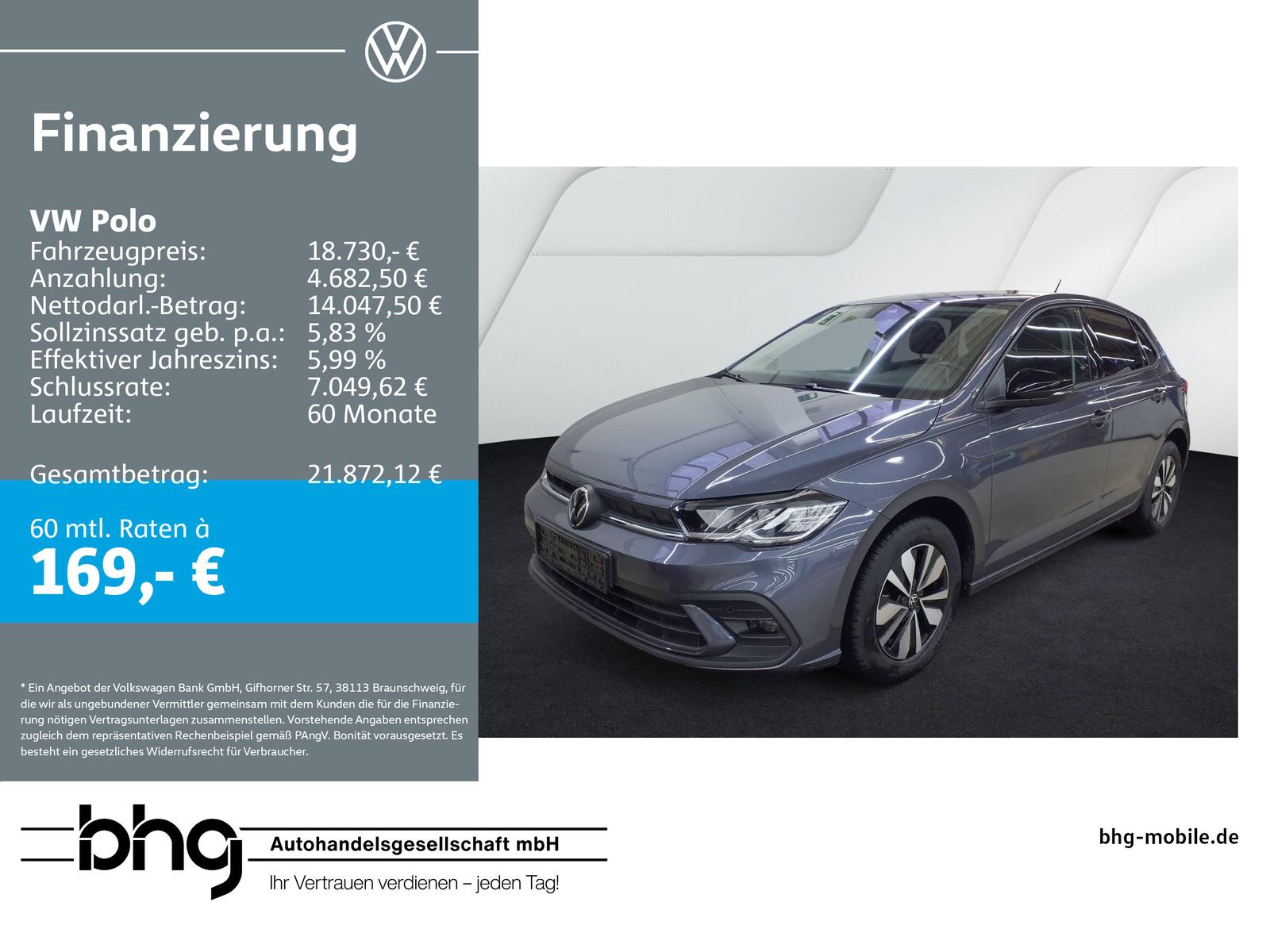 Volkswagen Polo Life 1,0 l TSI OPF 70 kW (95 PS)