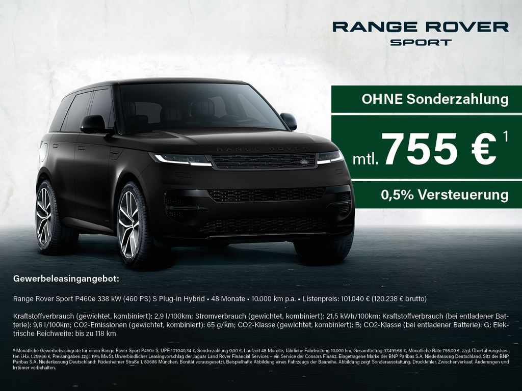 Land Rover Range Rover Sport P460e S MOMENTUM SQUARE ACC UP