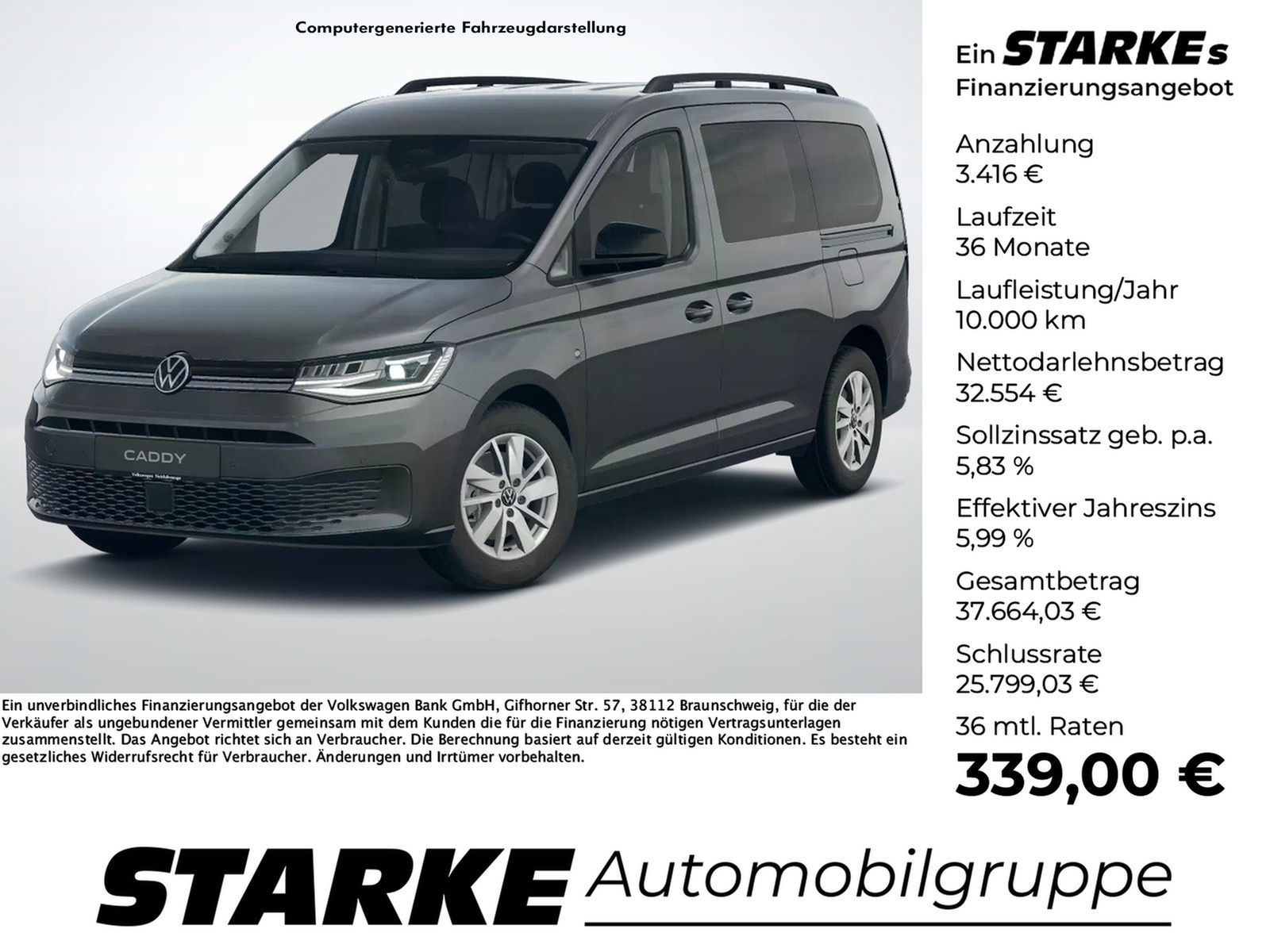 Volkswagen Caddy Maxi 1.5 TSI DSG Family LED AHK Navi