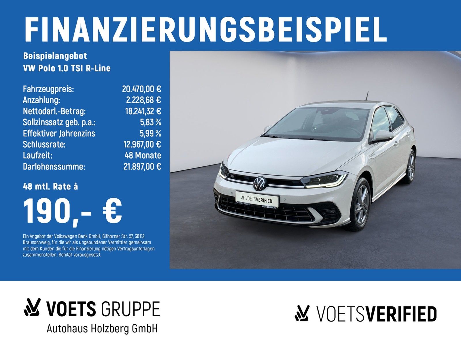 Volkswagen Polo 1.0 TSI R-Line MATRIX+ACC+Carplay