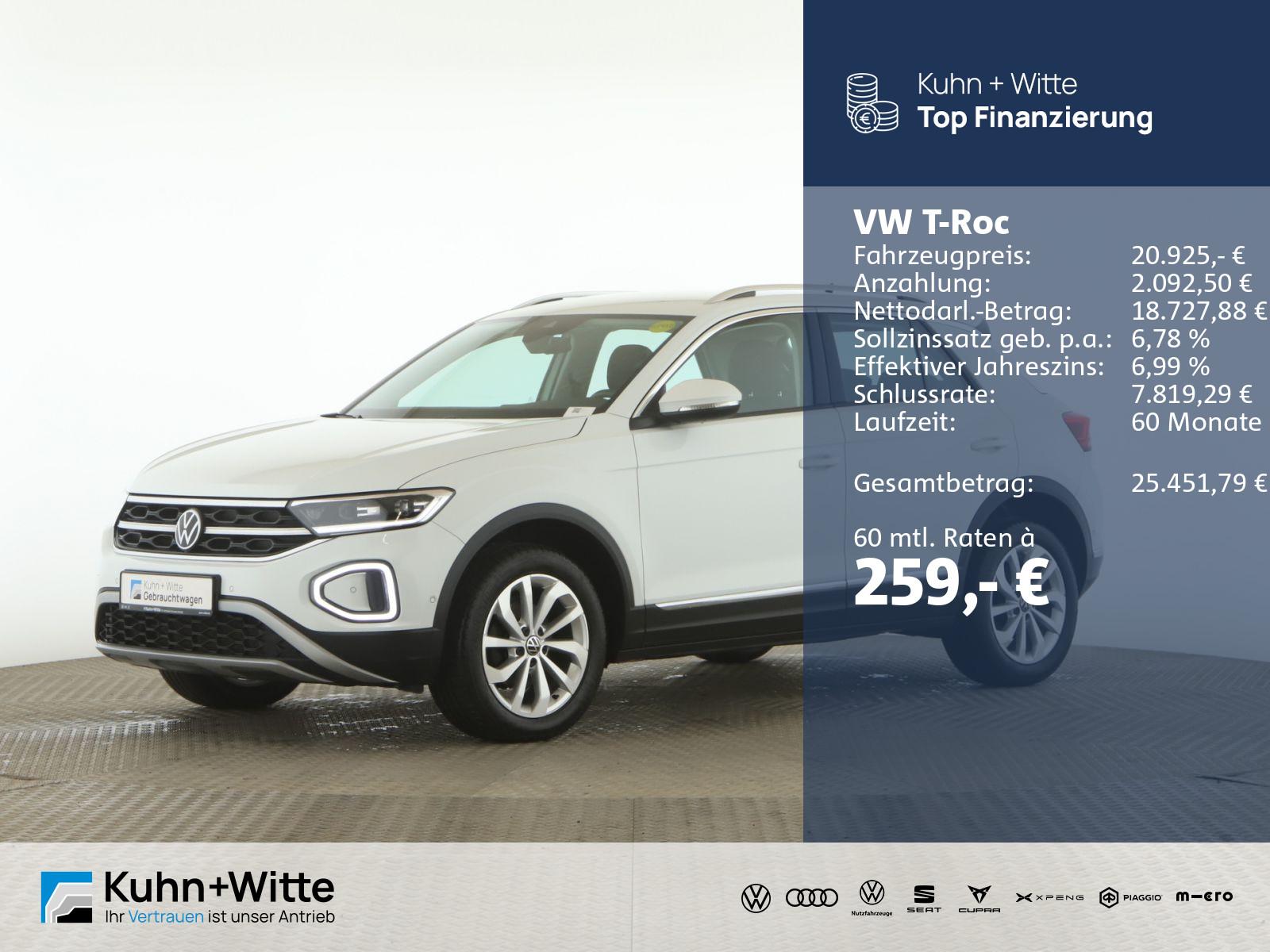 Volkswagen T-Roc 1.5 TSI Style AHK+LED+RFK+Navi+AppleCar
