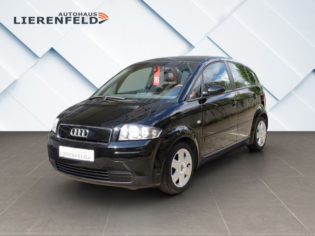 Audi A2 1.4 TDI Leder Rot Panorama nur 105 Tkm