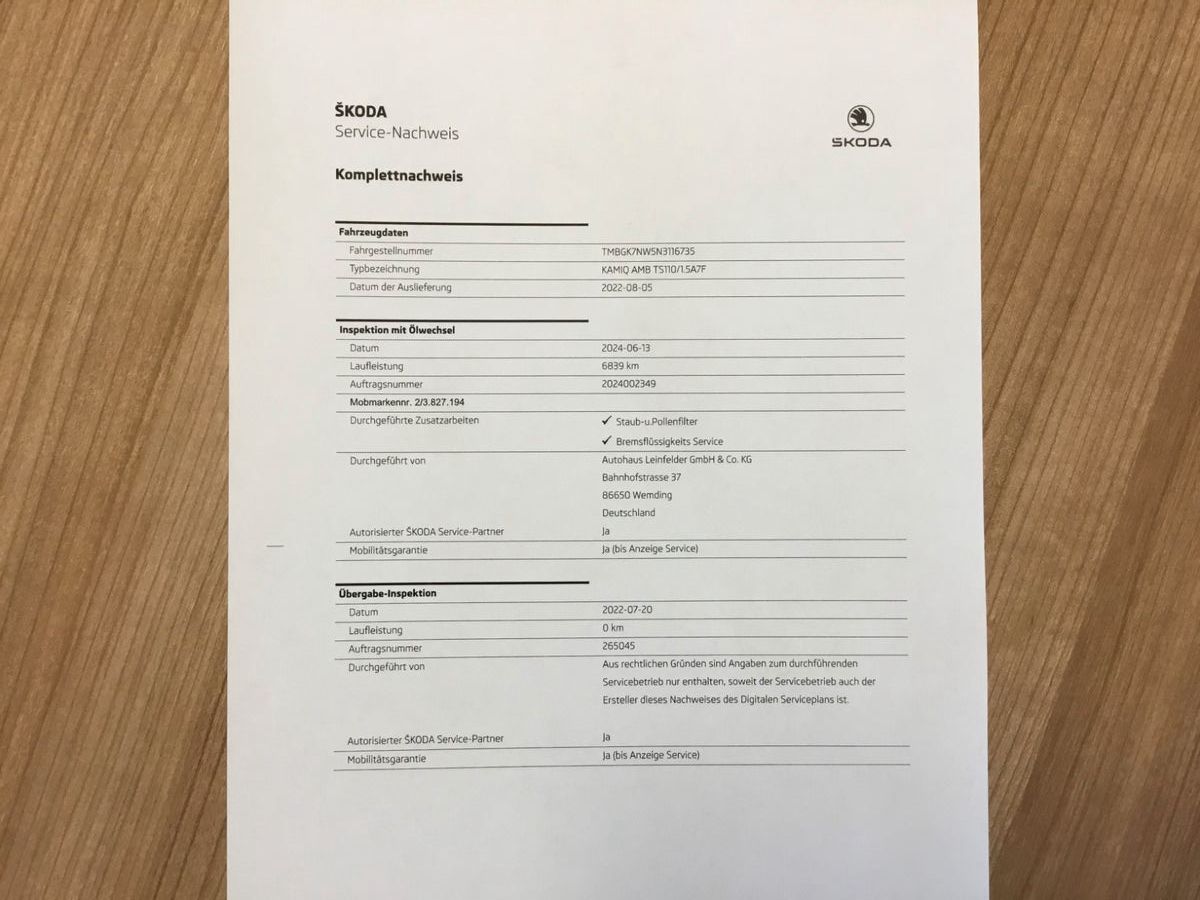 Fahrzeugabbildung SKODA Kamiq 1.5l TSI DSG TOUR+LED+17"+Navi