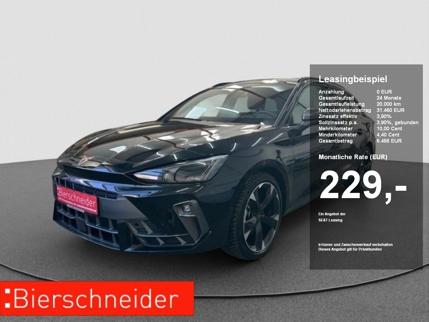 Cupra Leon Sportstourer 1.5 eTSI DSG ab 229.- 990.- An