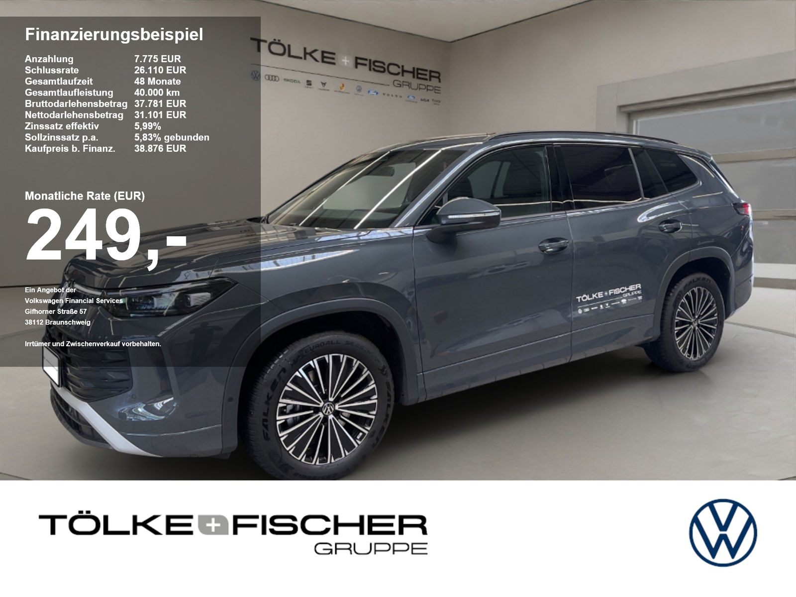 Volkswagen Tayron 1.5 eTSI Life ACC AHK AUT Kam. Navi 360