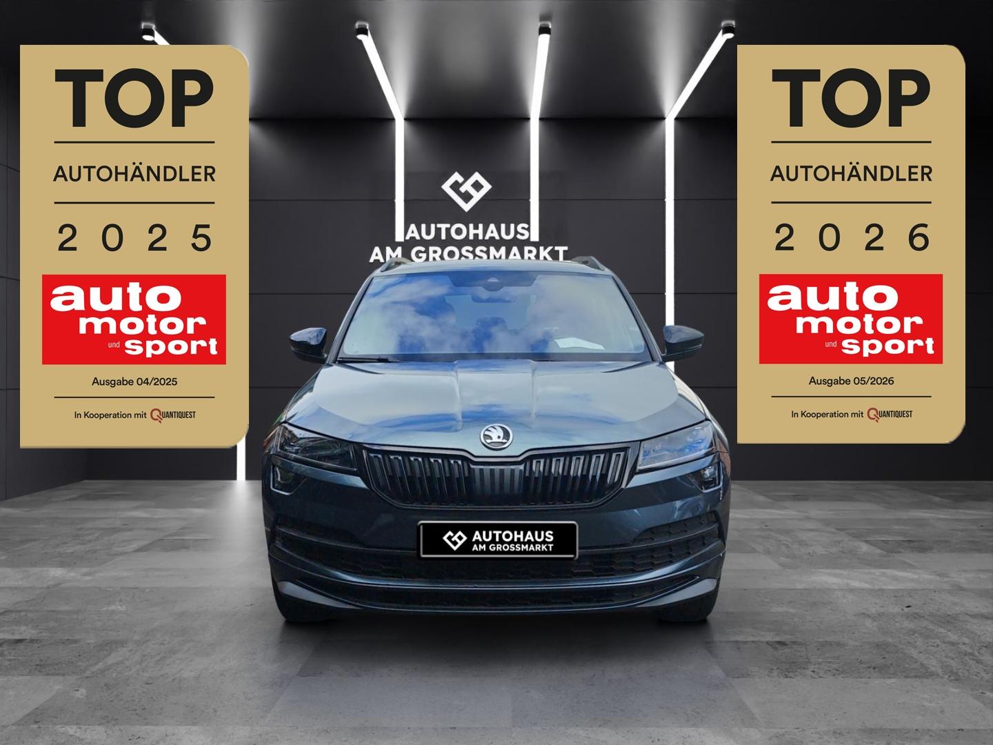 Skoda Karoq Sportline AHK el. Heckklappe Navi PDC v+h 