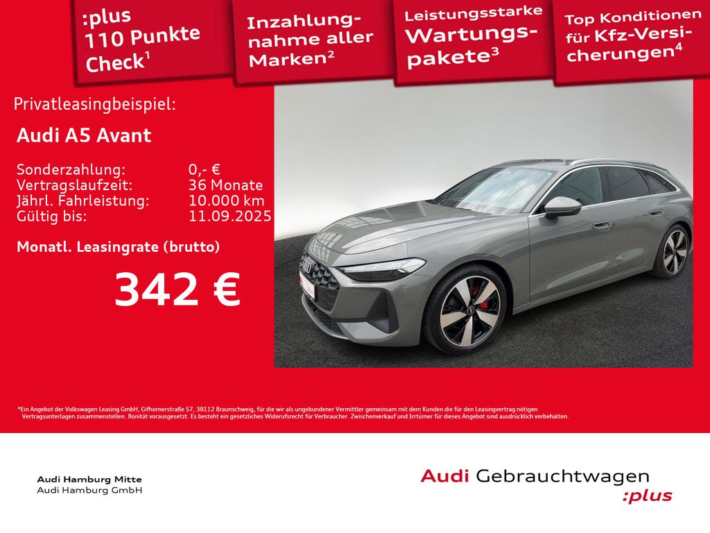 A5 Avant TFSI 110 kW S tronic Matrix AHK B&O Hea
