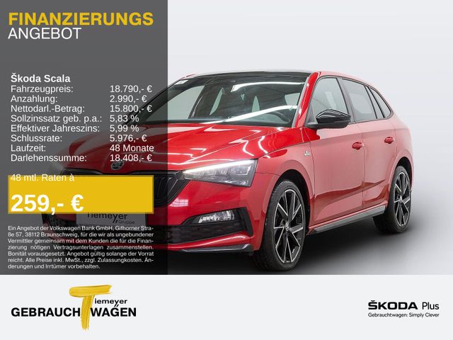 Skoda Scala 1.5 TSI DSG MONTE CARLO LED PANO LM18 AHK