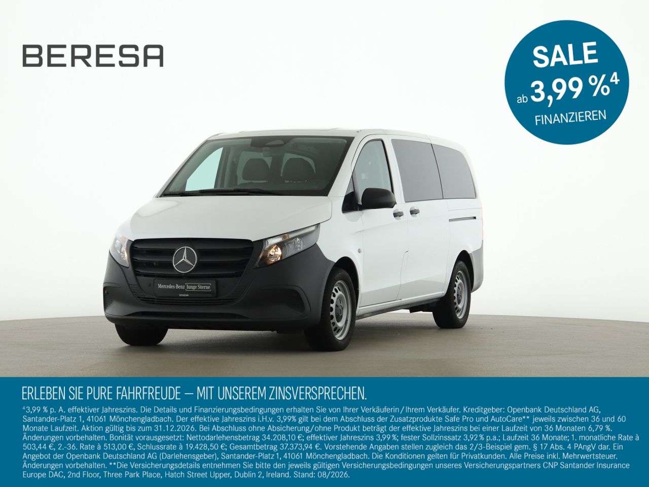 Mercedes-Benz Vito 114 CDI Tourer Lang 9 Sitzer Kamera