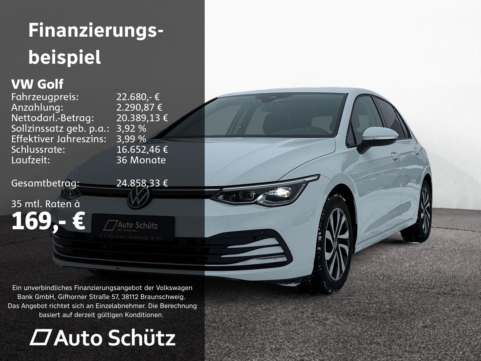 Volkswagen Golf VIII 2.0 TDI Active+DSG+NAVI+AHK+RFK+ACC+LE