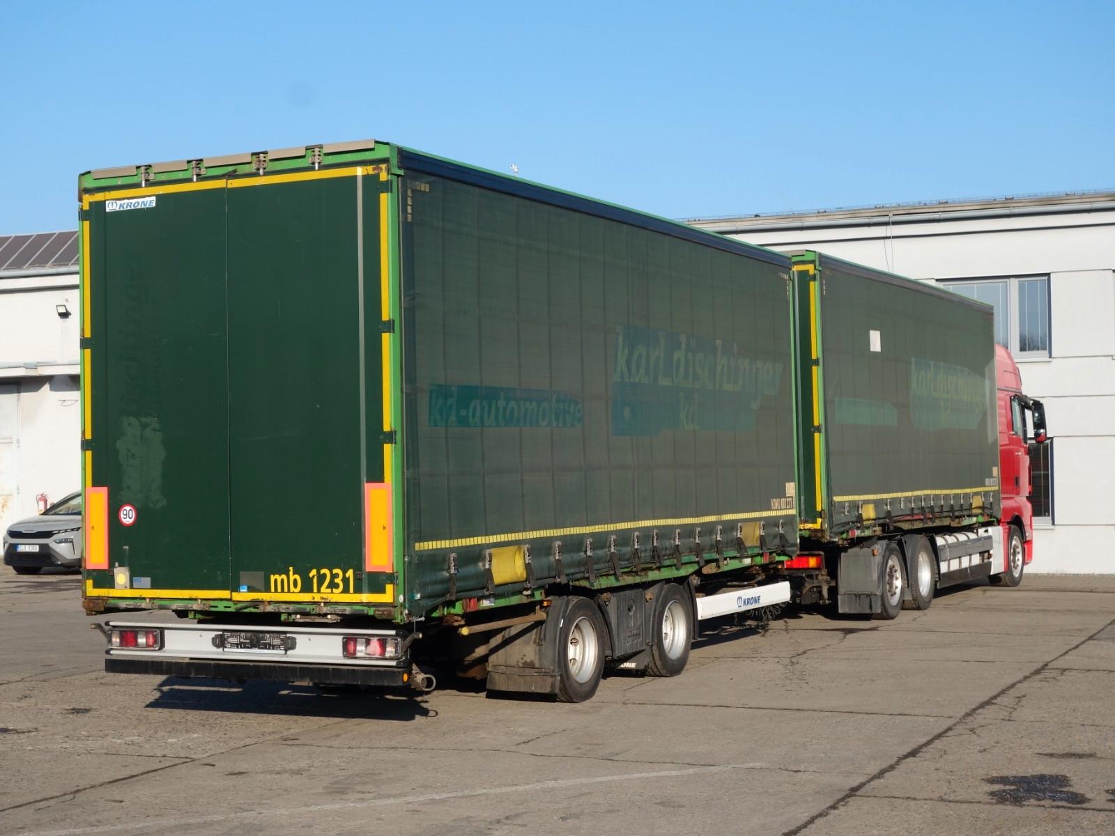 MAN TGX 26.500 XXL, BDF, Retarder, + Anhänger Krone