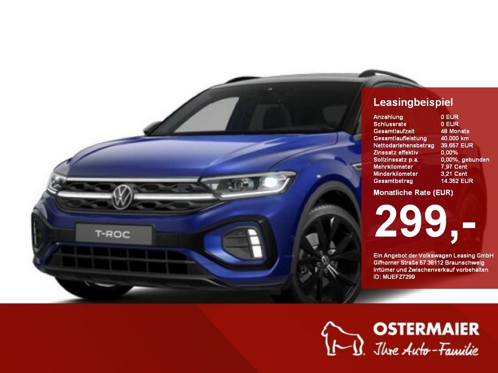 Volkswagen T-Roc R-Line 1.5TSI 150PS DSG 4J-GARANTIE,AHK,IQ