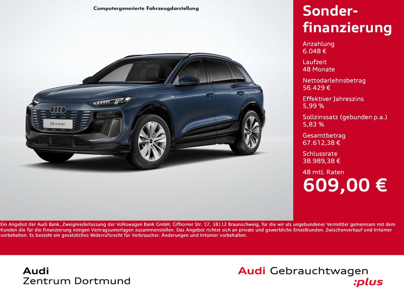 Audi Q6 e-tron performance S LINE BUSINESS PANO AHK imagem 2