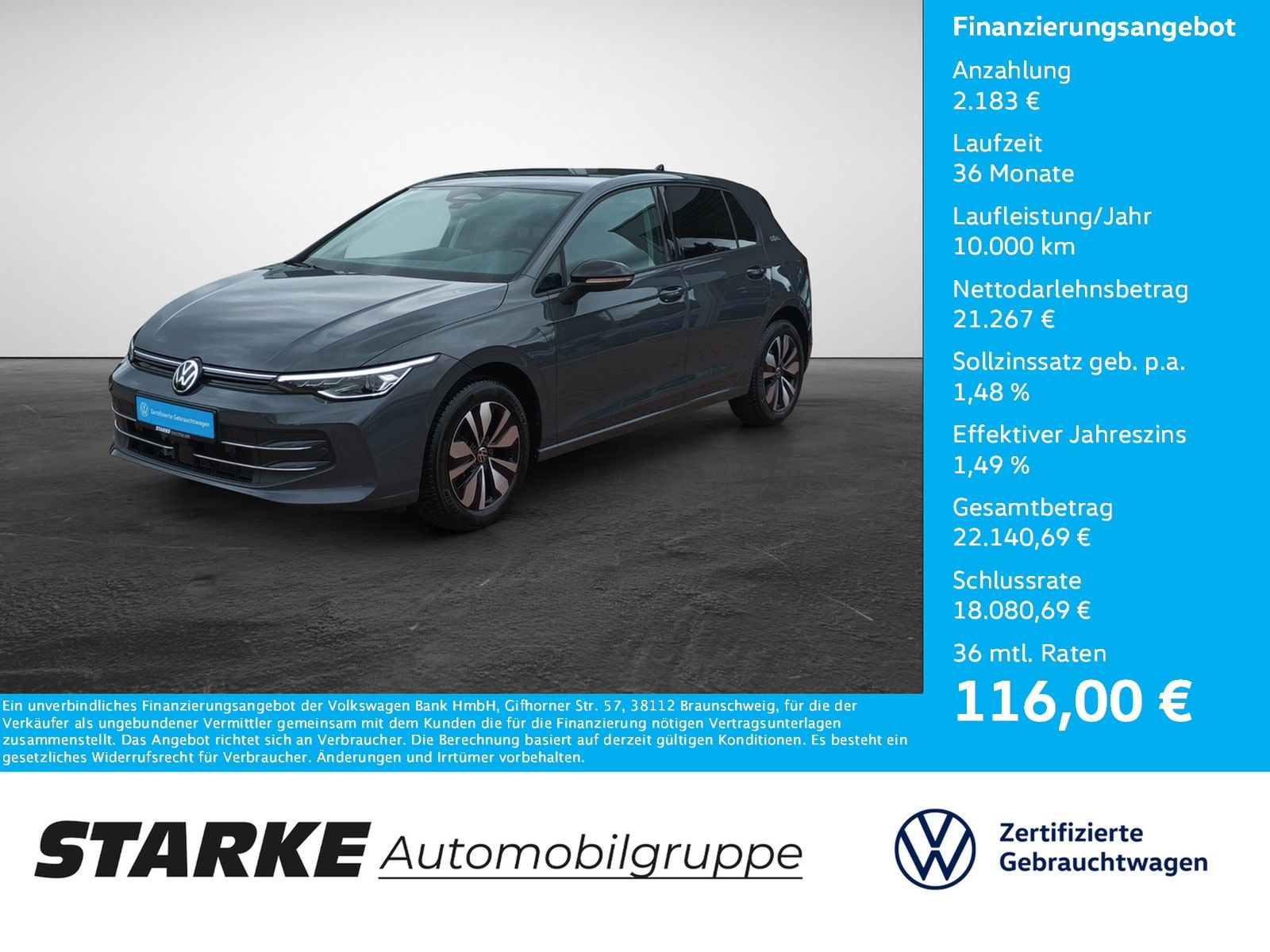Volkswagen Golf 1.5 TSI Goal AHK Navi LED Kamera PDC LM T