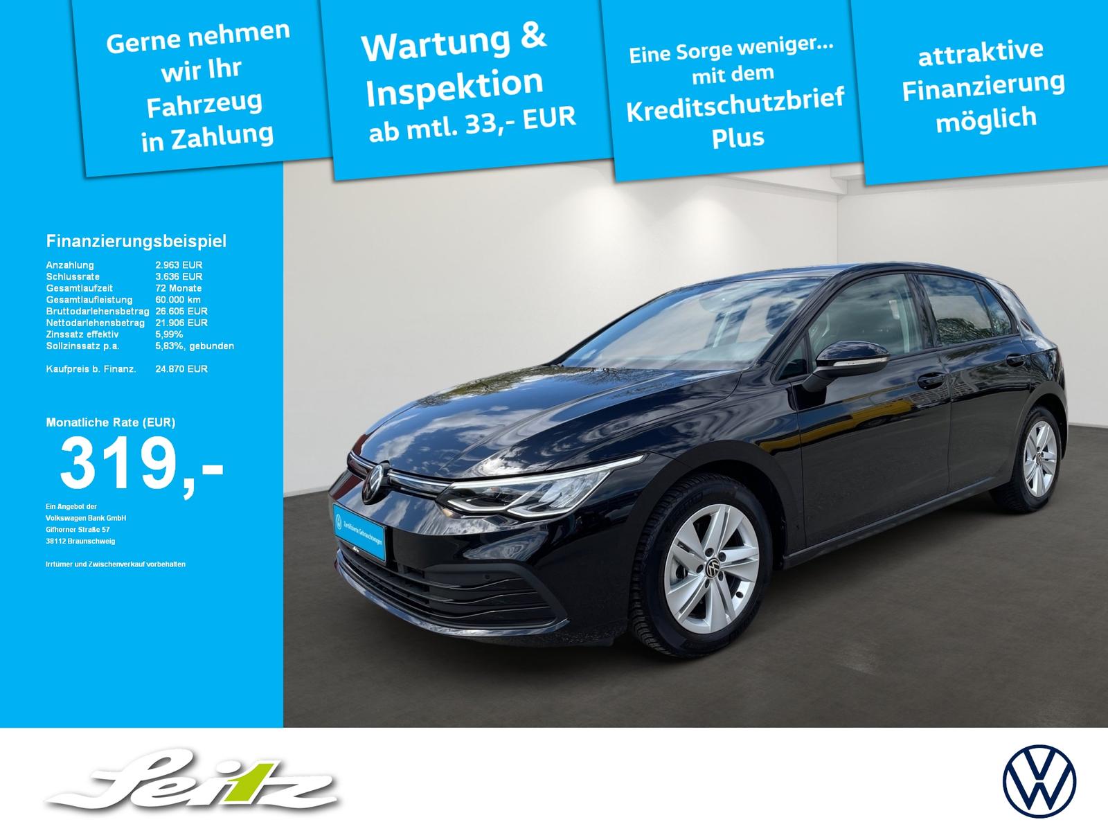 Volkswagen Golf VIII 1.5 eTSI Life *LED*NAVI*PARKSENSOR*