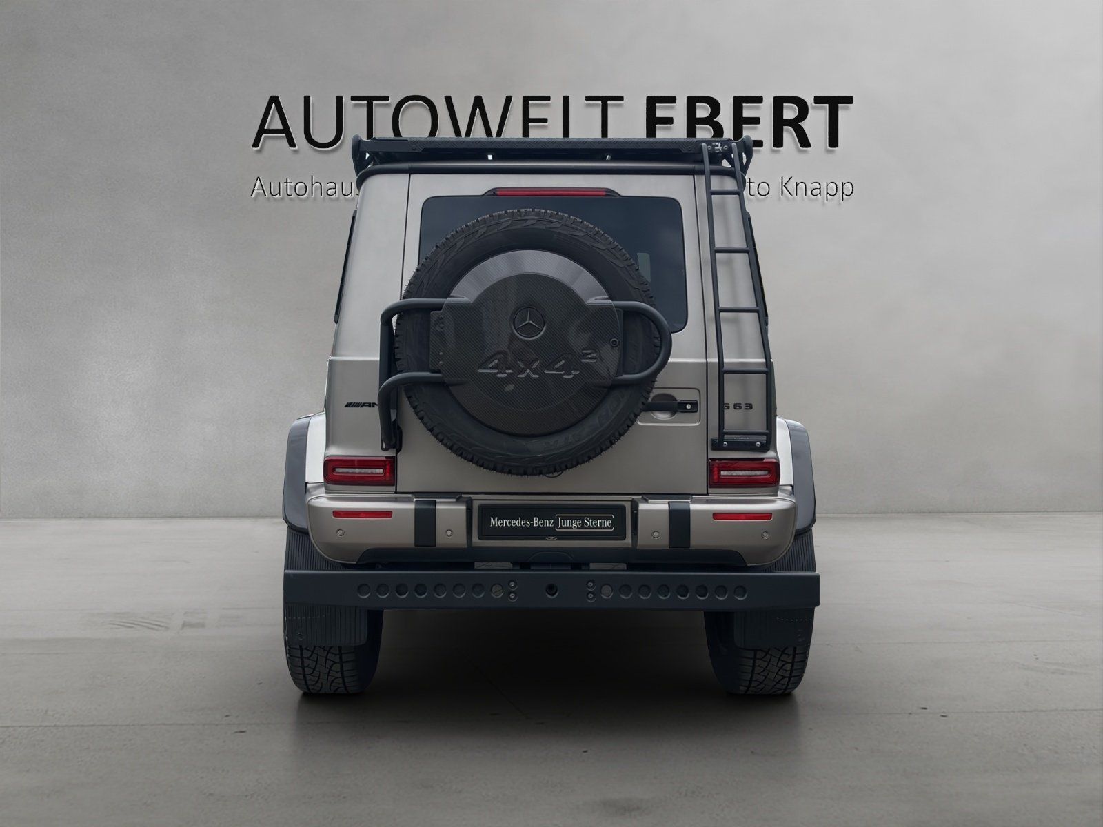 Fahrzeugabbildung Mercedes-Benz G63AMG 4x4² Dachträger MAGNO Kirschholzboden NEU