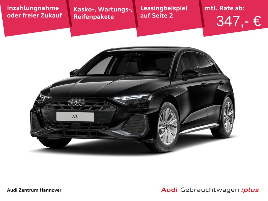 A3 Sportback S line 1.5 TFSI Kamera Navi DAB