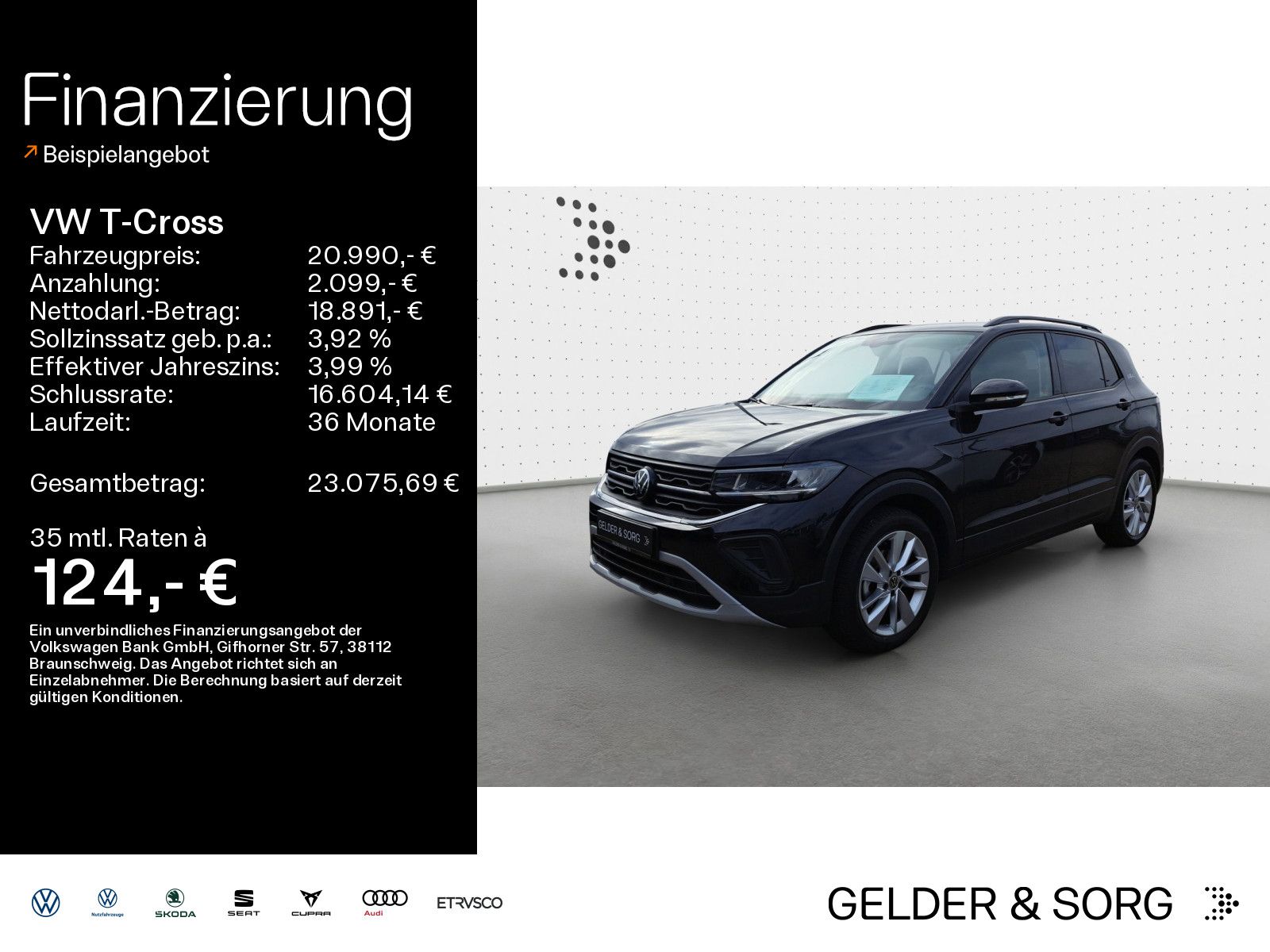 Volkswagen T-Cross 1.0 TSI Goal LED*EPH*ACC*Digital