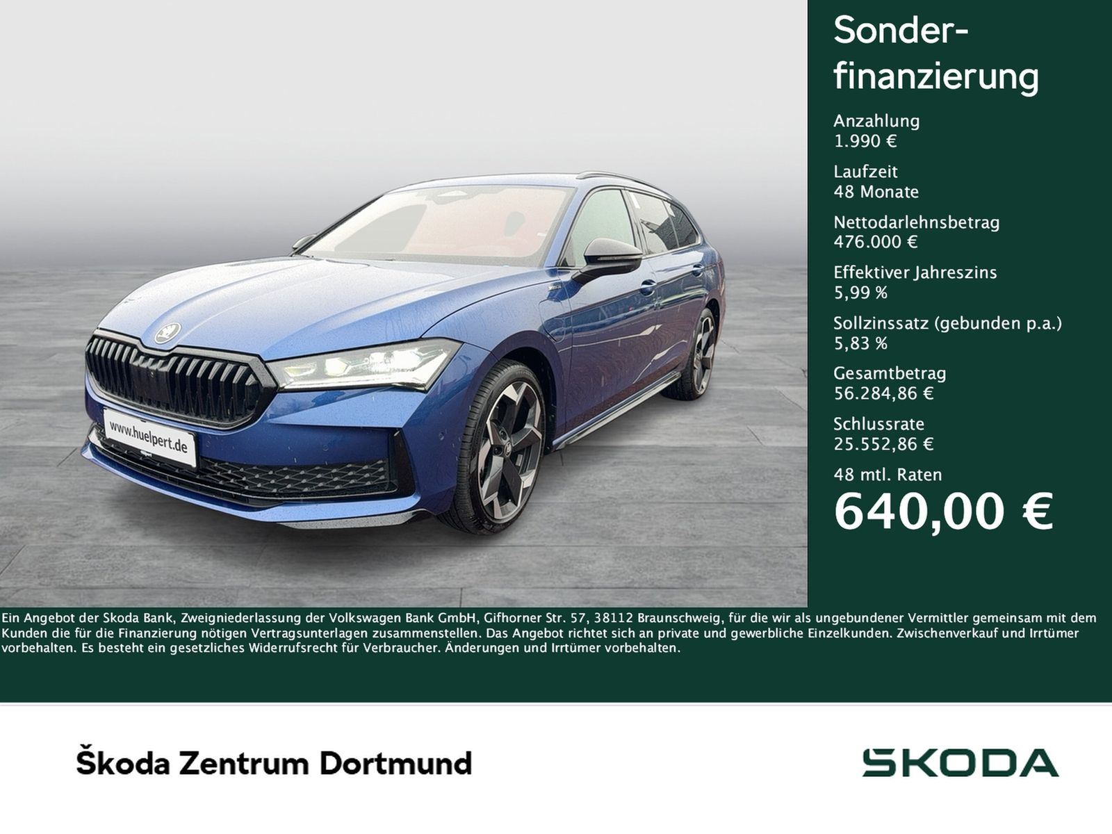 Skoda Superb Combi HYBRID SPORTLINE AHK PANO MATRIX