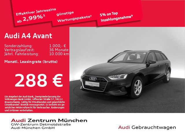 Abbildung Leasingangebot Audi A4 Avant 35 TDI S tronic LED/Virtual+/ACC/Navi+/