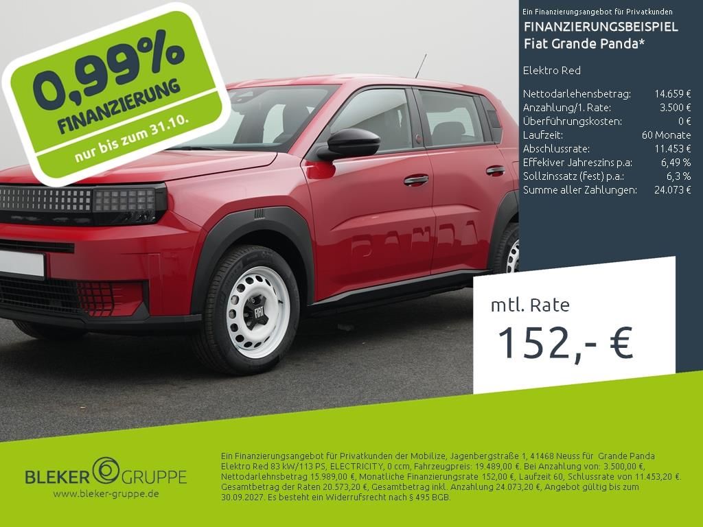 Fiat Grande Panda Elektro Red