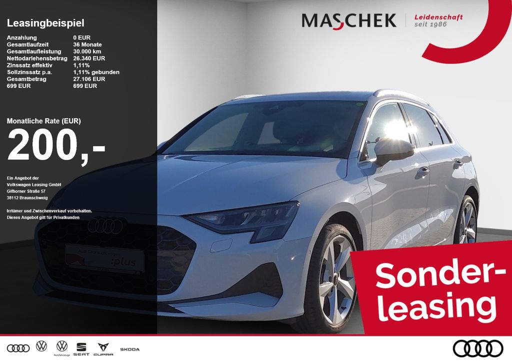 A3 Sportback 30 TFSI S tronic HUD Sonos LM18 ACC