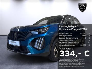 Peugeot Leasingangebot: Peugeot 2008 e- GT Elektromotor 156 Navi 360 Kamera Mass